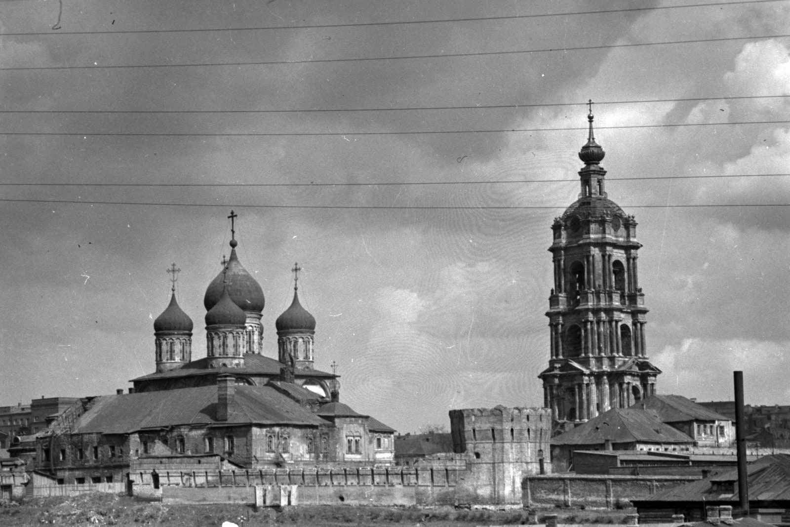 Эммануил Ноевич Евзерихин. Новоспасский монастырь. Негатив 1936.