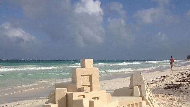 Вдохновение на неделю песочные замки художника Келвина Зайберта