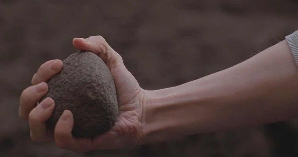 Кадр из видеоэссе “Как двигать камни” Алека Петука и Анны Прониной.