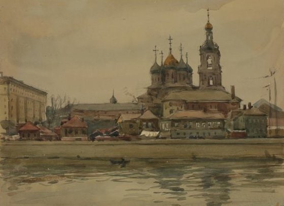 Соломон Бойм. Новоспасский монастырь. 1950е.