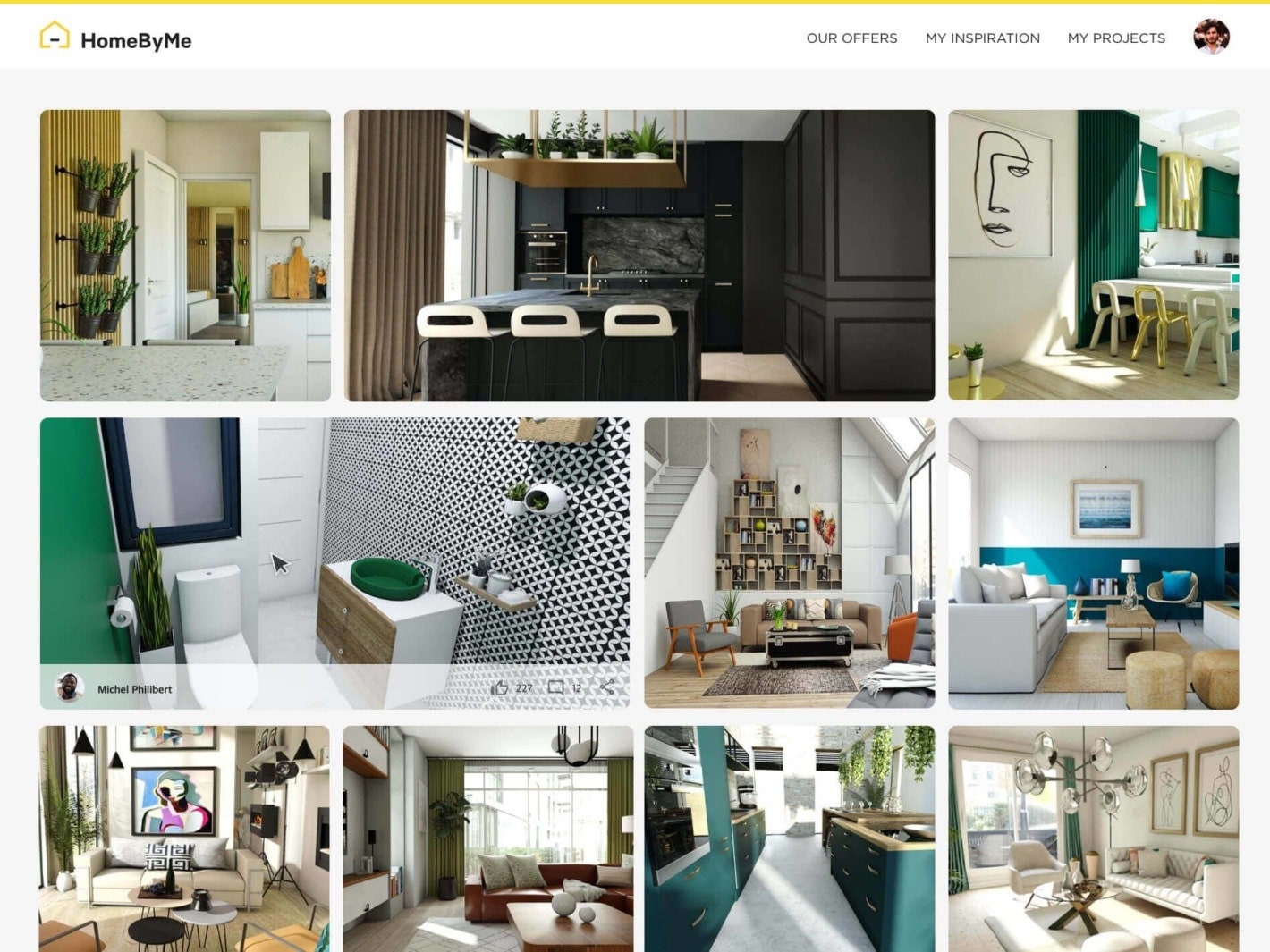 Homebyme Интерфейс