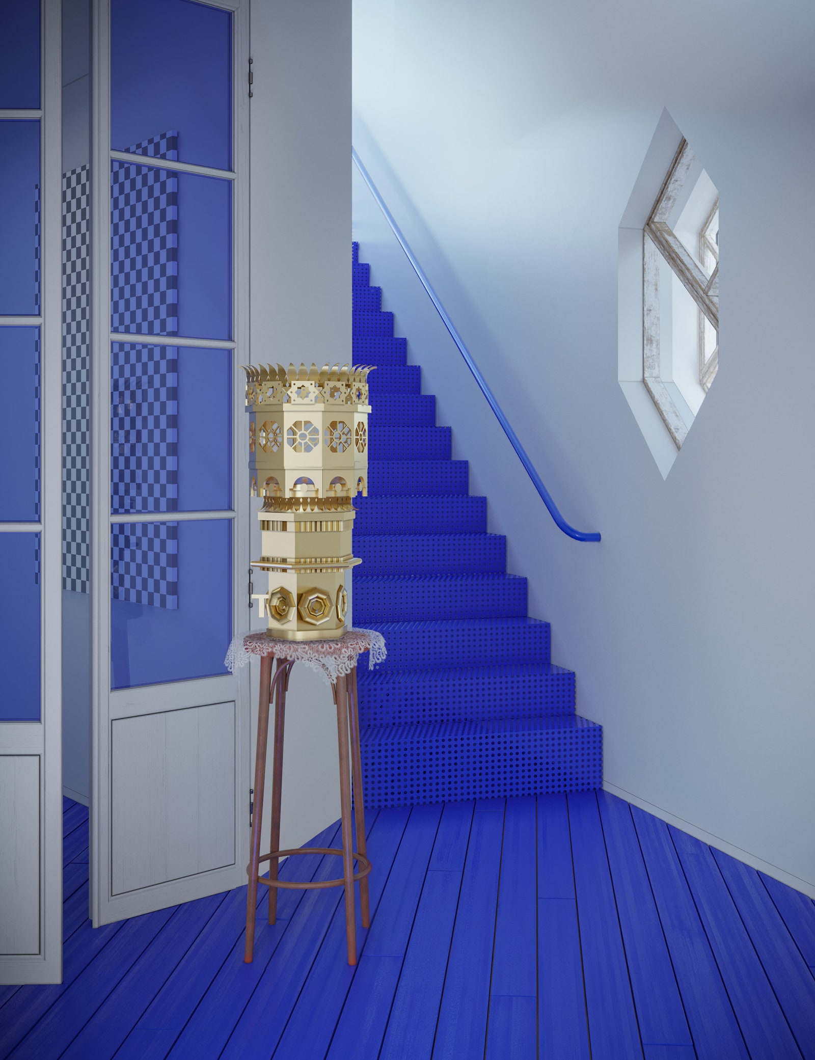 Какими бы могли быть интерьеры дома Мельникова 3Dпроект Гарри Нуриева