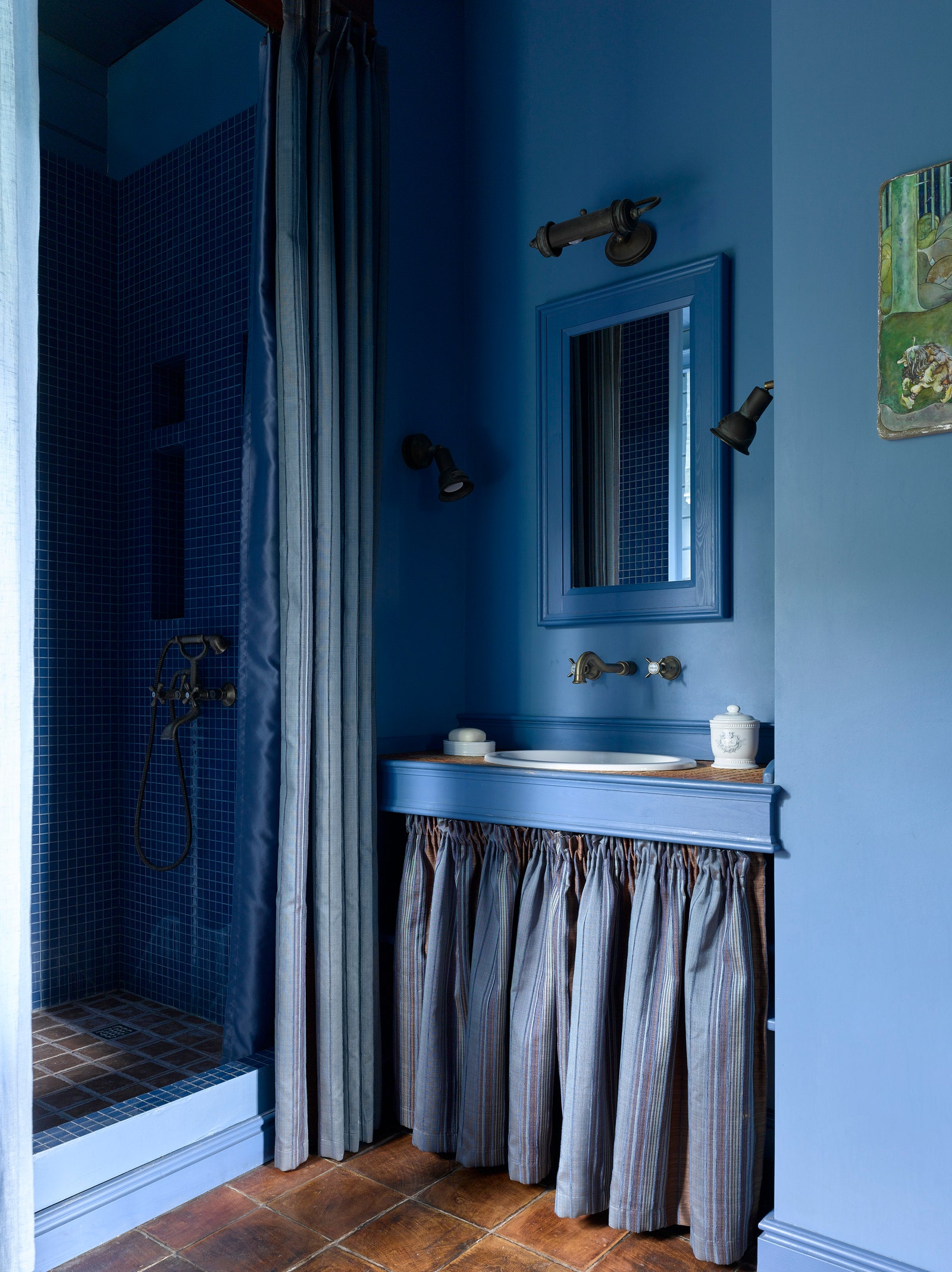 Гостевая ванная комната в доме по дизайну Натальи Юниной.