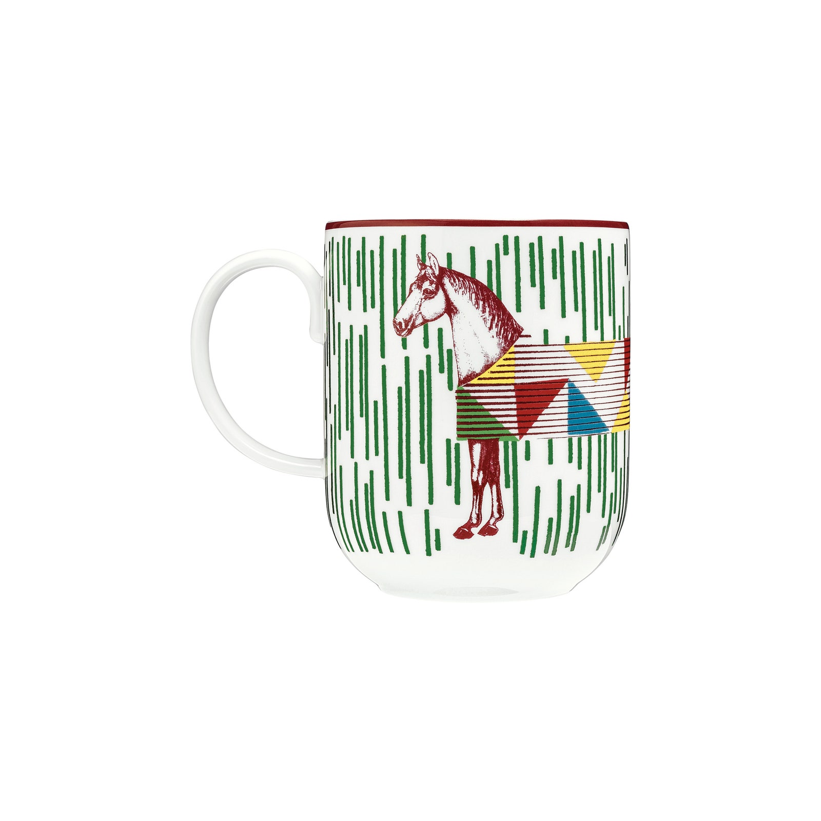 Кружки для чая или кофе. На них длинная лошадь помещается целиком.
