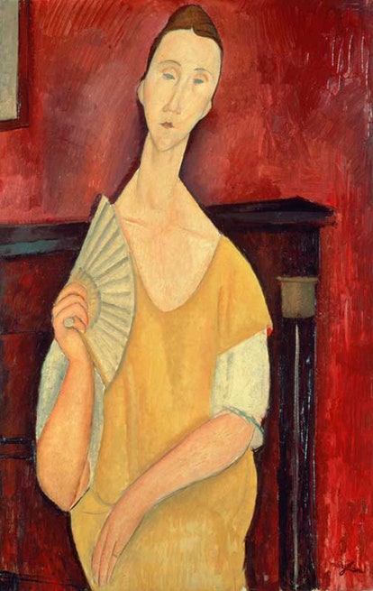 Амедео Модильяни. Женщина с веером. 1919. © Музей современного искусства Париж