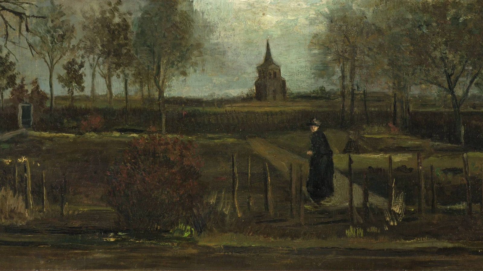 Винсент Ван Гог. Сад священника в Нюэнене весной. 1884. © Музей Гронингена
