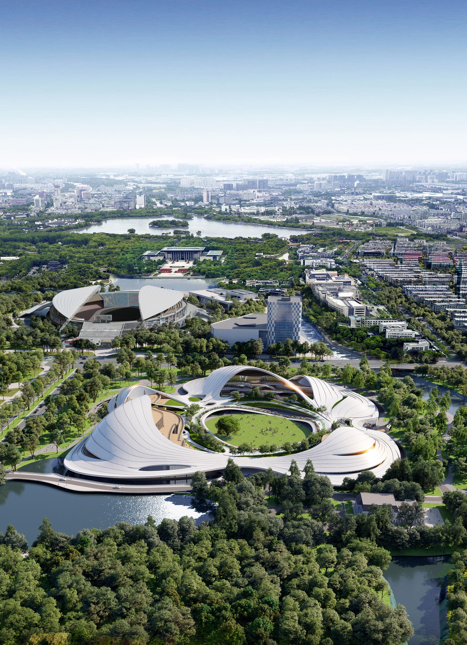 Общественный центр в Цзясине по проекту MAD Architects
