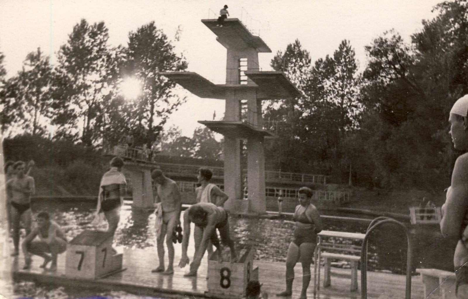 Открытый бассейн на Петровском острове 1959 год.