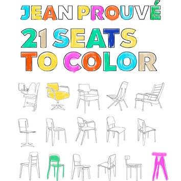 Раскраска со стульями Жана Пруве
