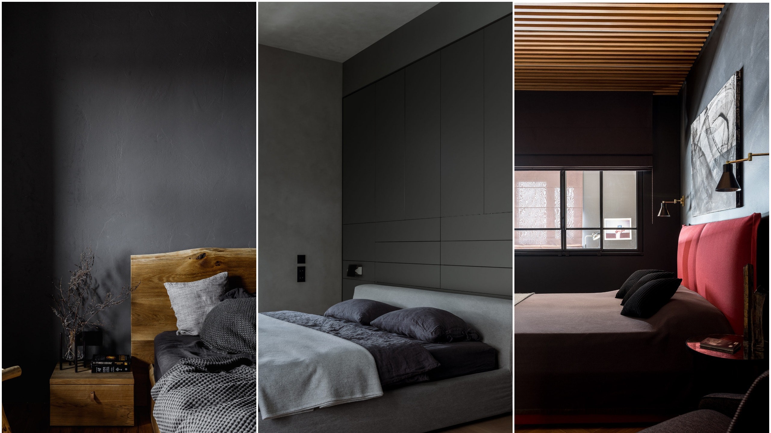 Черная спальня — советы по оформлению и отделочным материалам. 125 фото популярных комбинаций