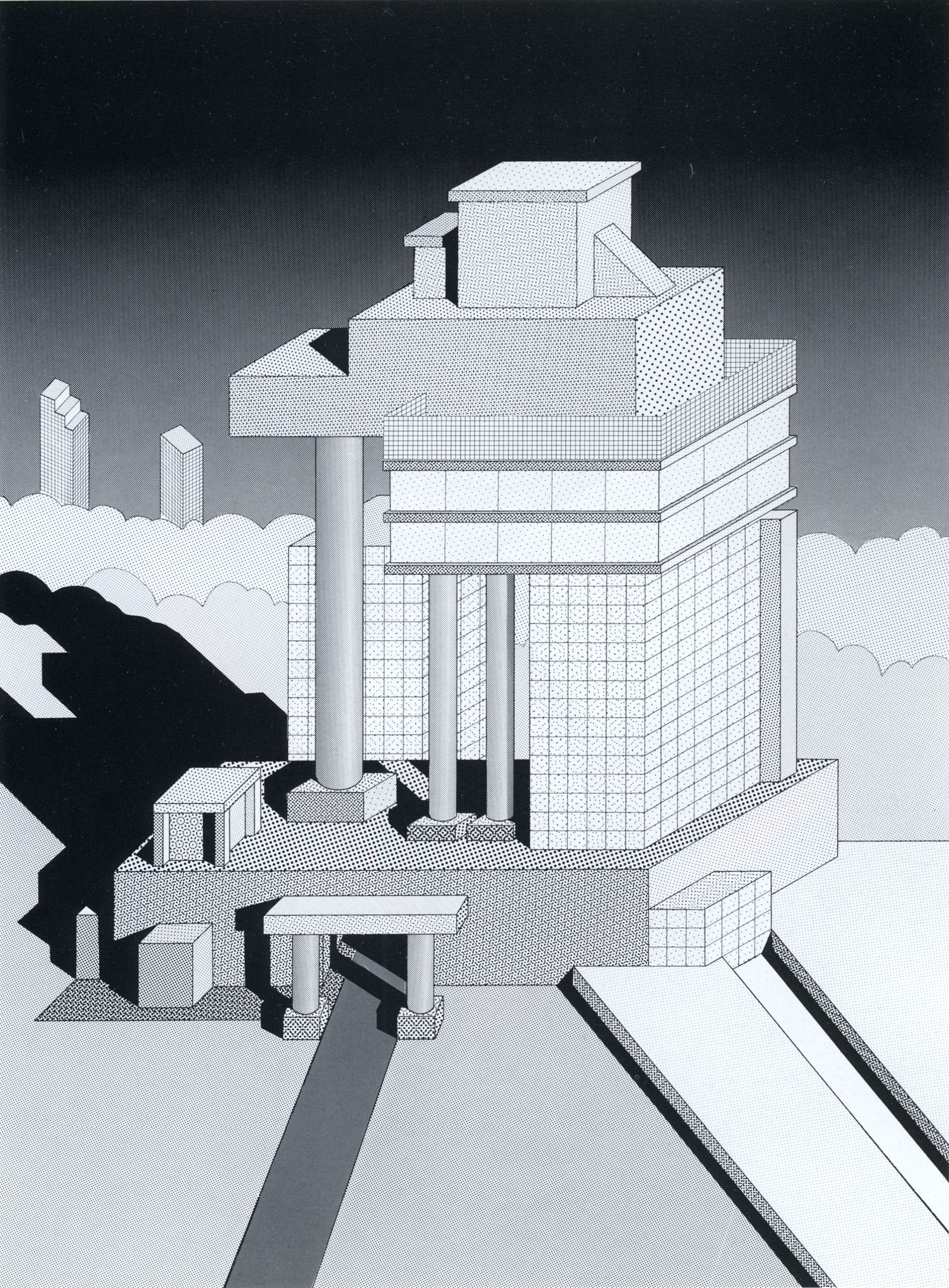 Ettore Sottsass architectural design sketch 1983 © VG BildKunst Bonn 2021