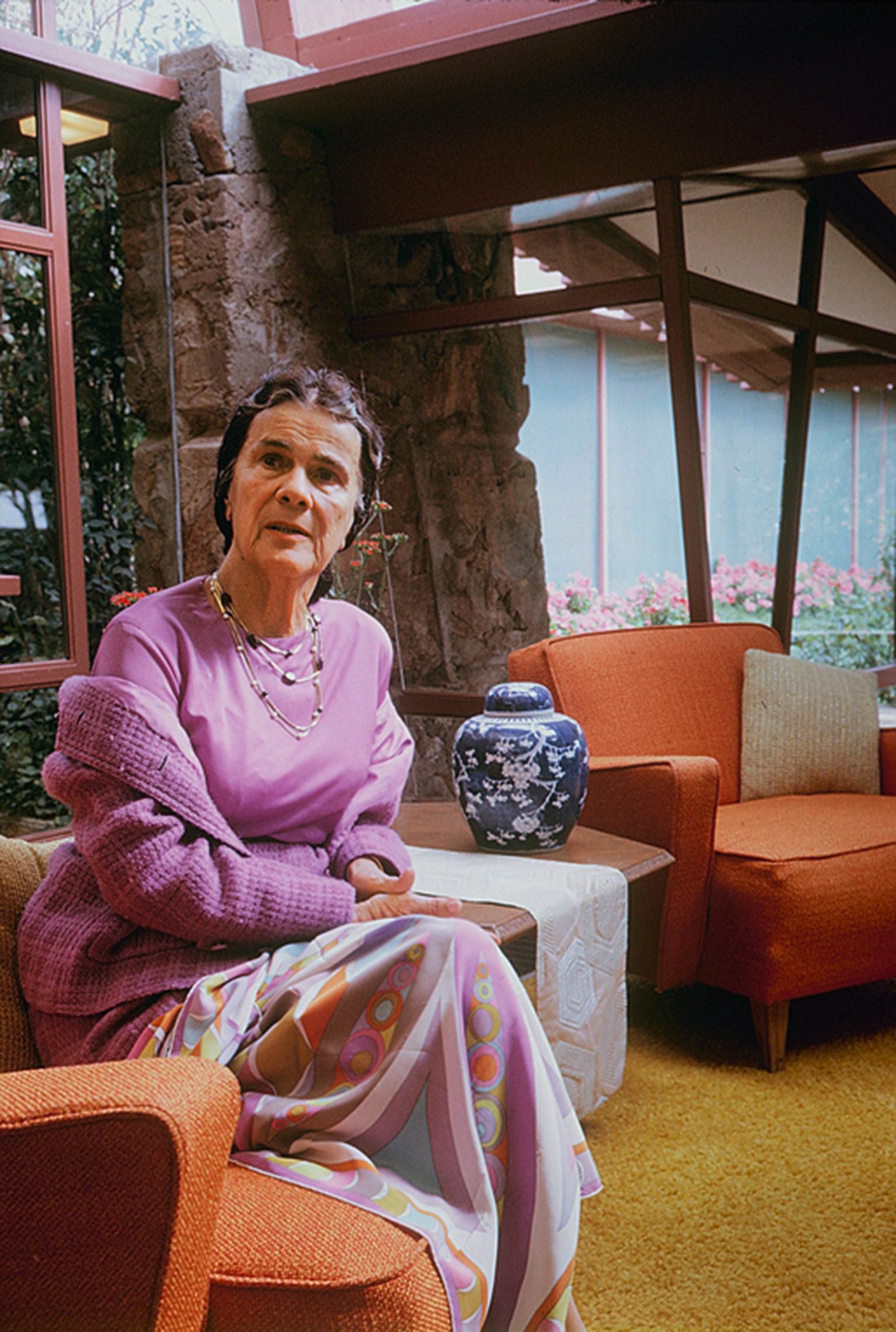 Третья жена архитектора Ольгиванна Ллойд Райт 1971 год.