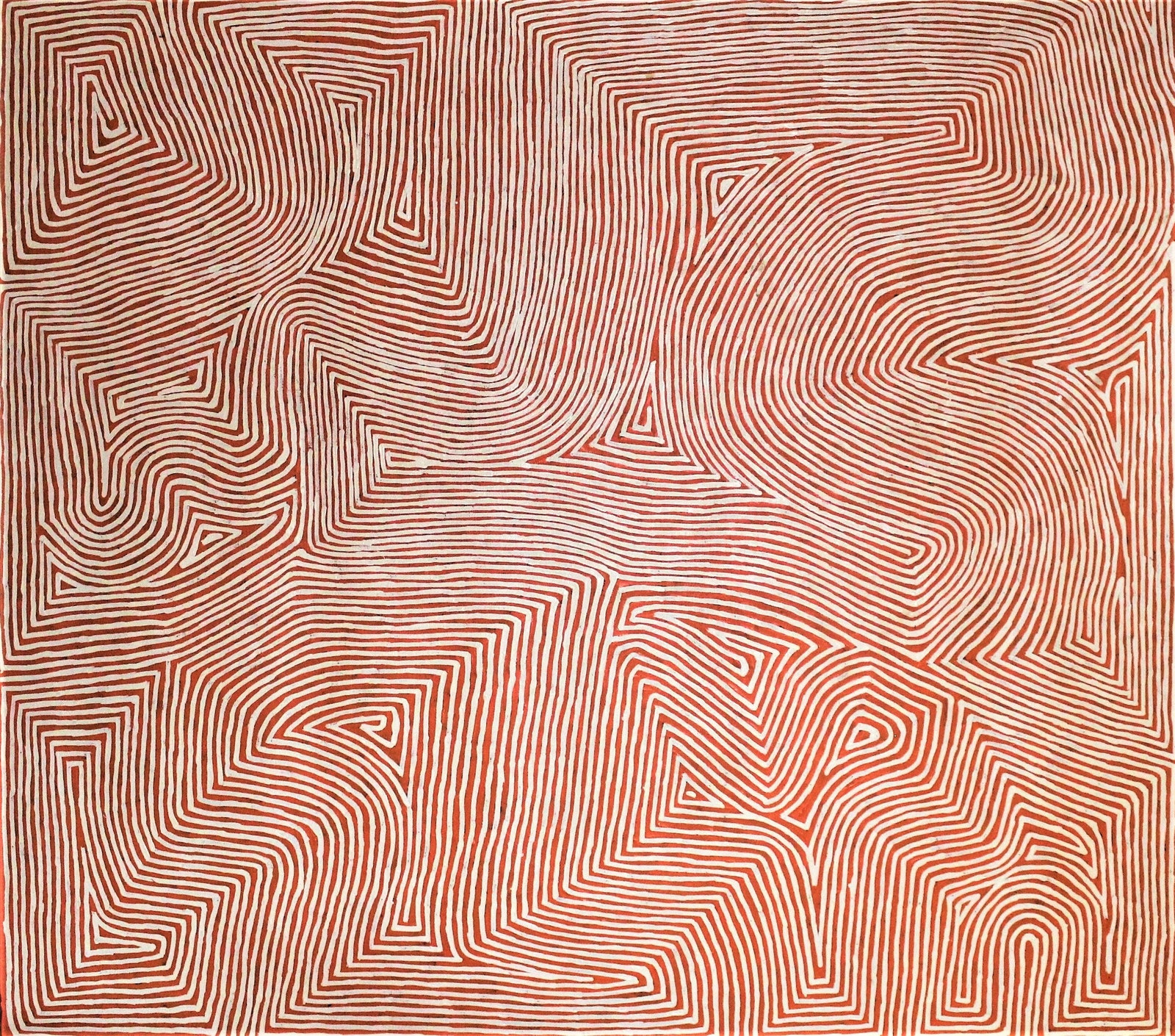 Джордж Хэйрбраш Тьюнгаррай Mamultjulkunga 2018 Австралия акрил на холсте 112 x 102 см галерея Mathivet 17 000 евро.