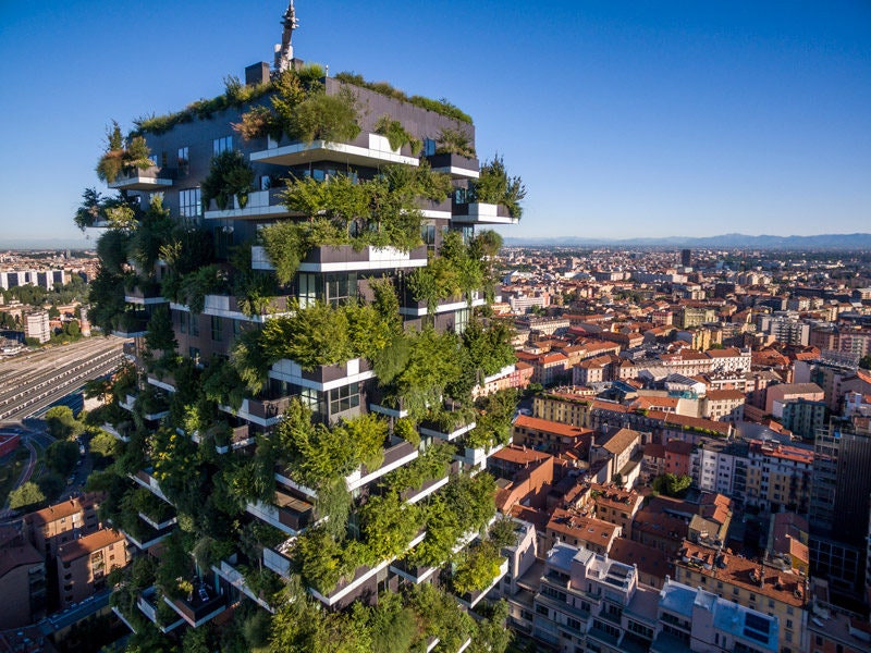 “Вертикальный лес” в Милане по проекту Стефано Боэри.