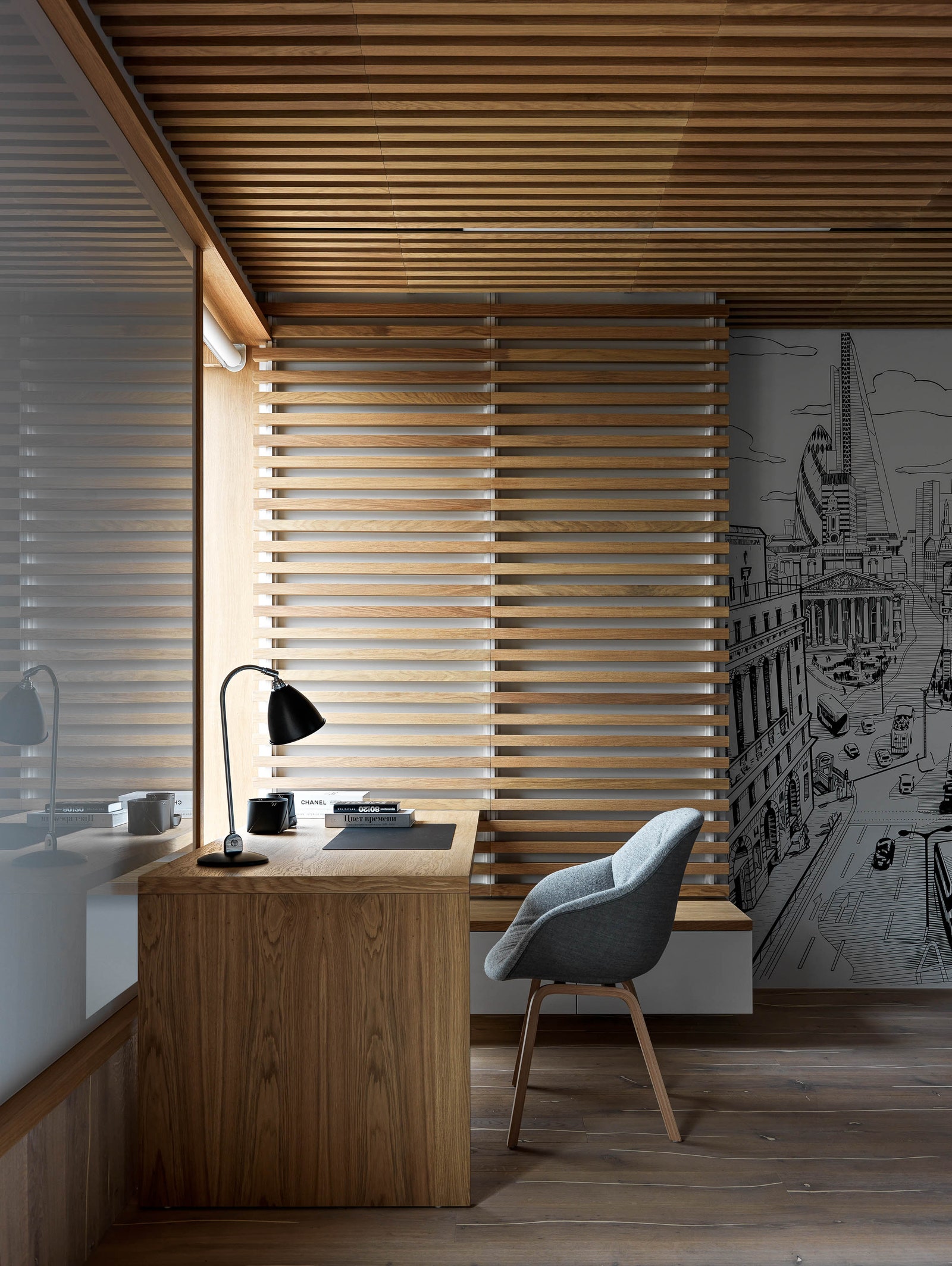 Гостевая комната в санктпетербургской квартире по дизайну Ксении Ивановой.