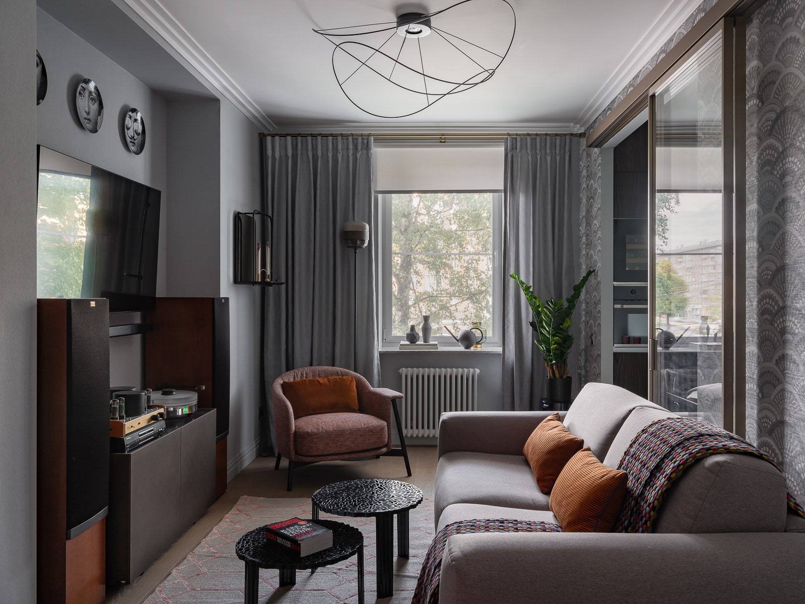 Квартира для коллекционера виниловых пластинок, 59 м²