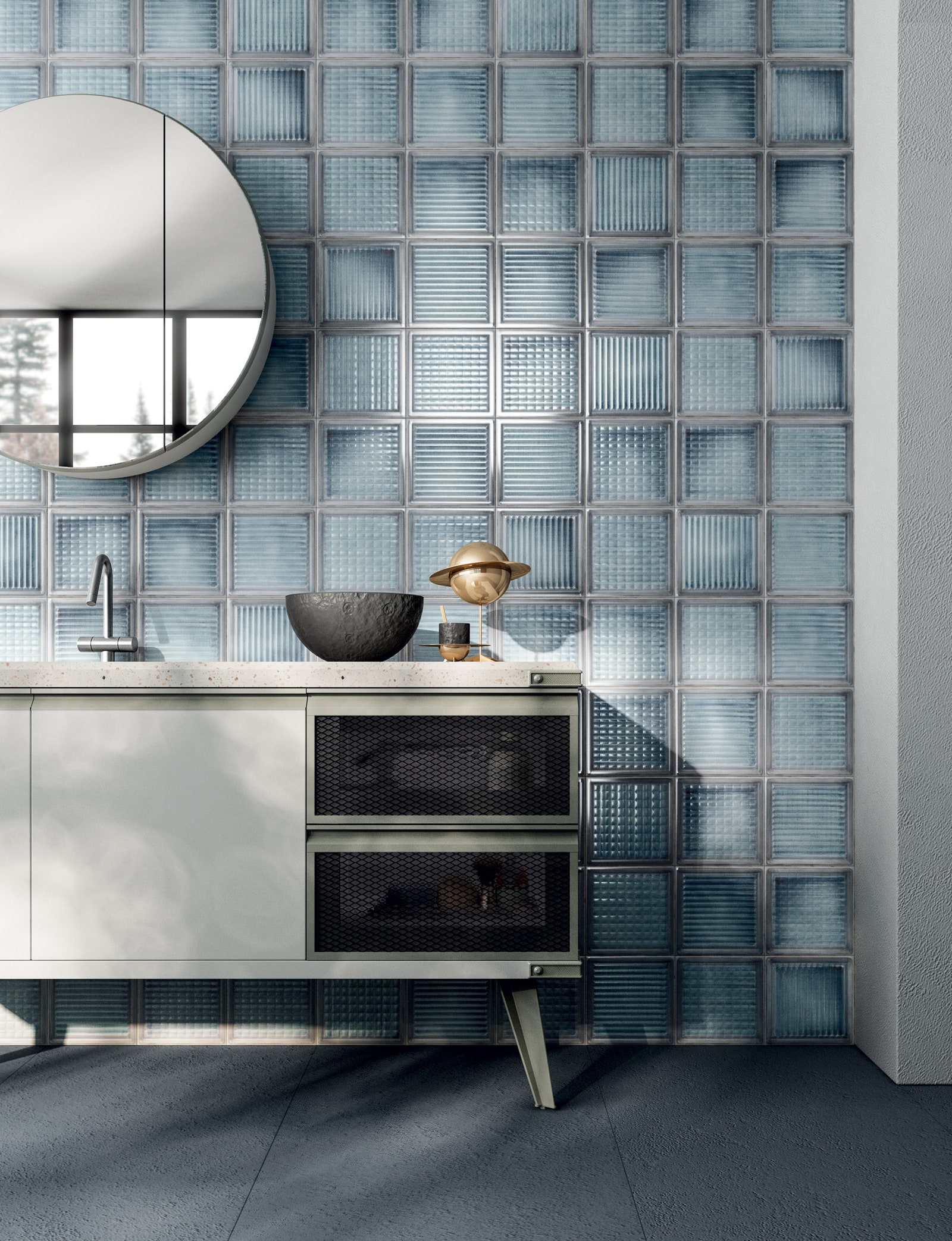 Коллекция Glass Blocks Diesel Living with Iris Ceramica.
