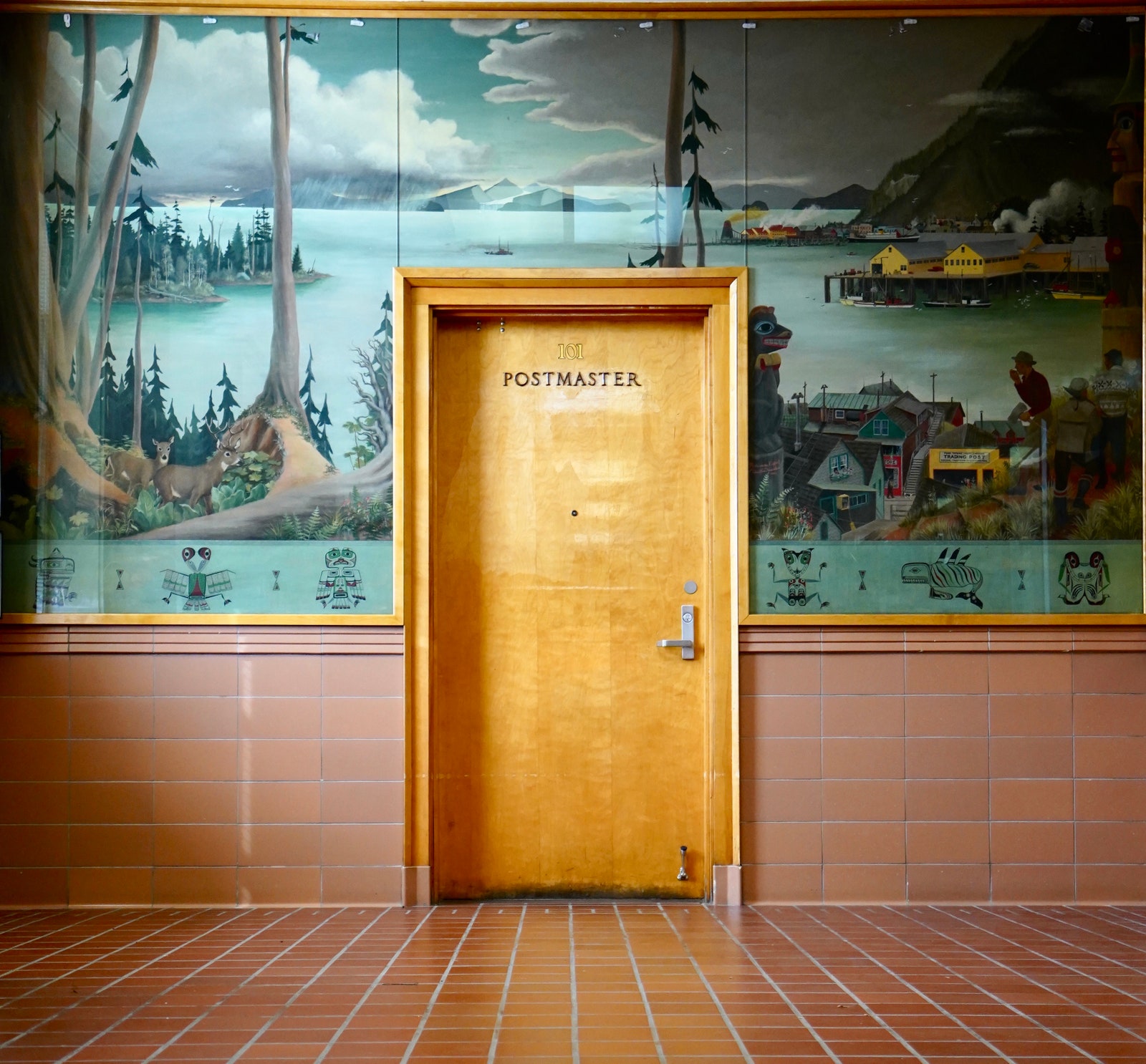 Post Office Wrangell Alaska c. 1937. Photo by Robin Petravic amp Catherine Bailey. Accidentally Wes Anderson by Wally...