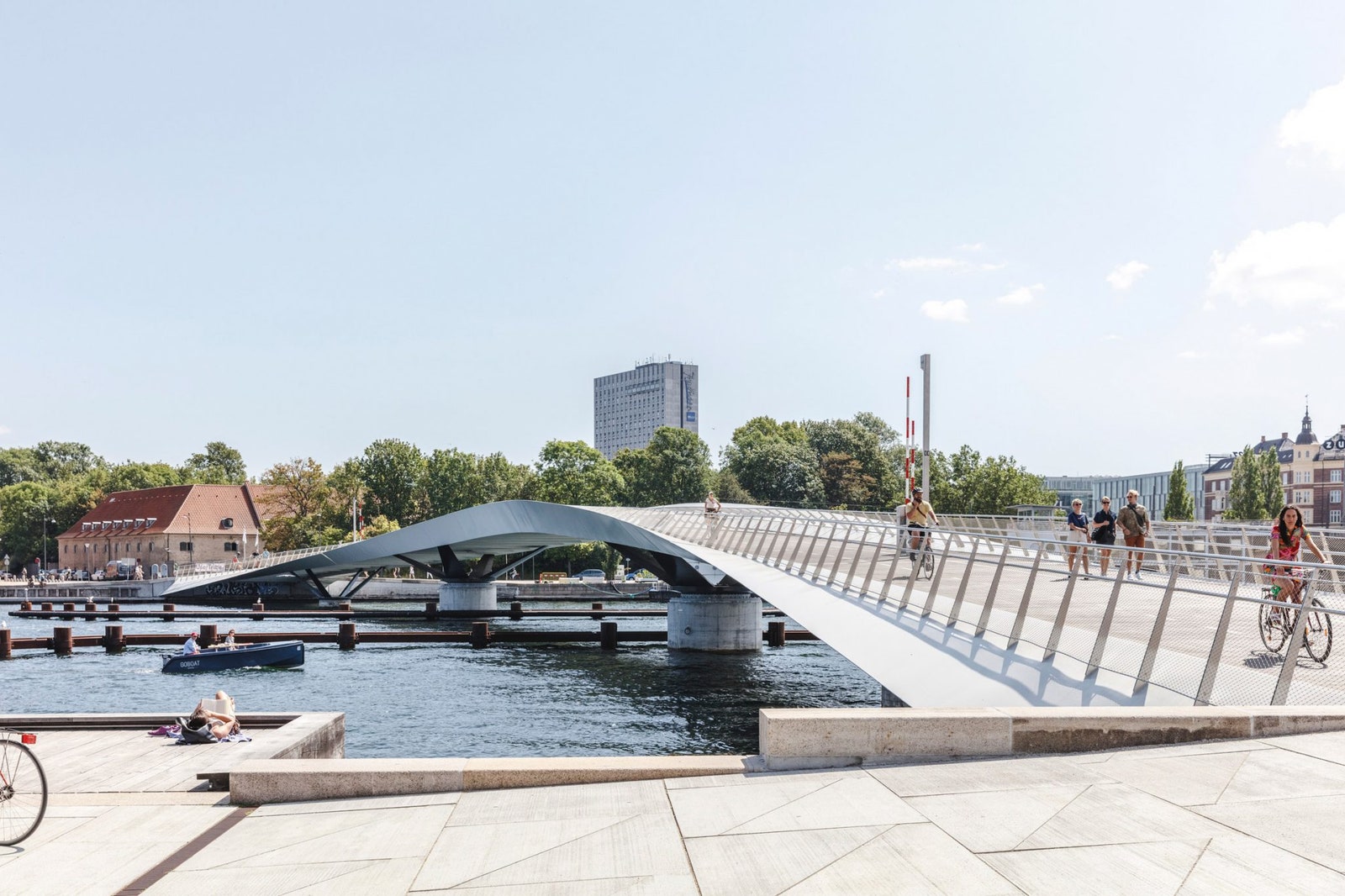 Новый велосипедный мост в Копенгагене