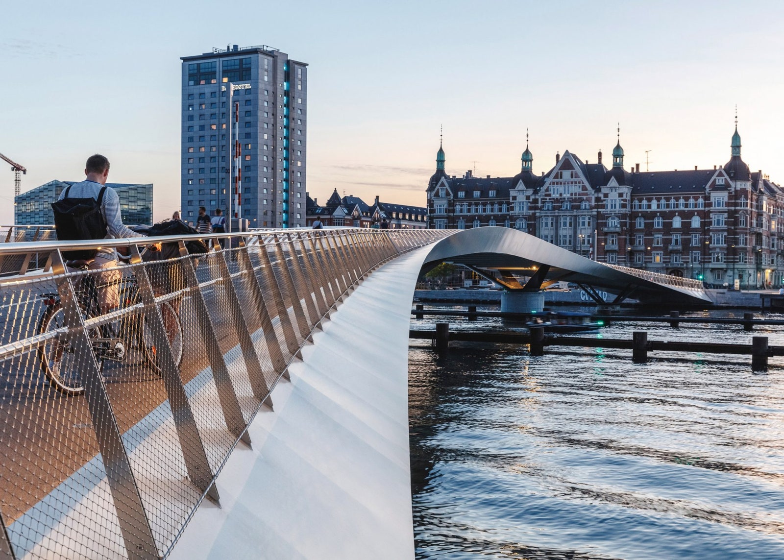 Новый велосипедный мост в Копенгагене