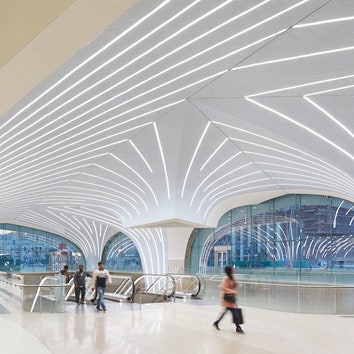 Павильон беспилотного метро в Дохе по проекту UNStudio