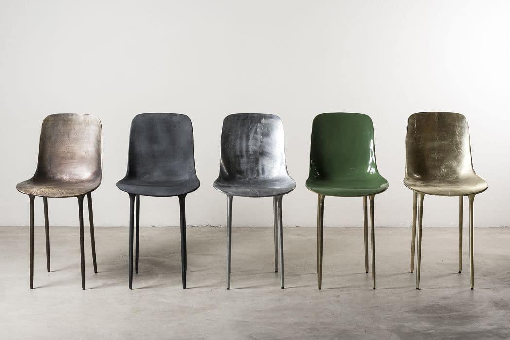 Стулья ML 1.2 Chairs‎ итальянского архитектора Массимилиано Локателли Nilufar Gallery  Милан. Фото substance
