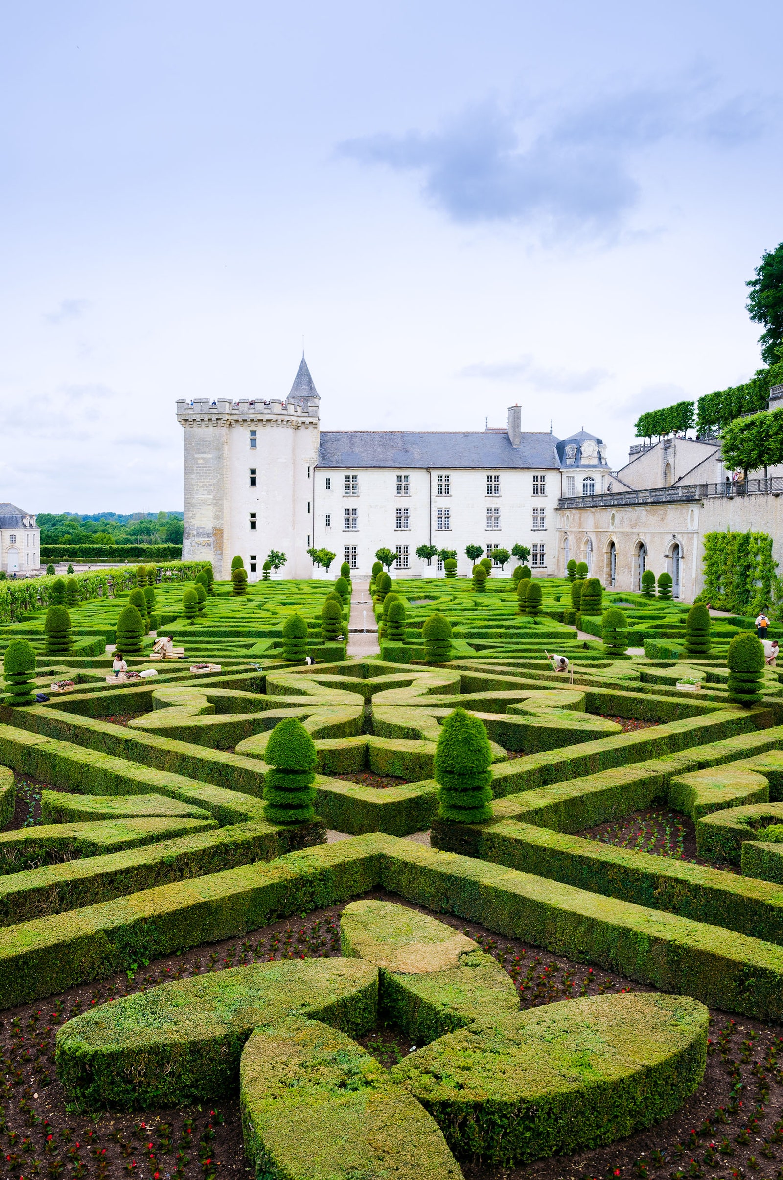 Замок Вилландри во Франции.