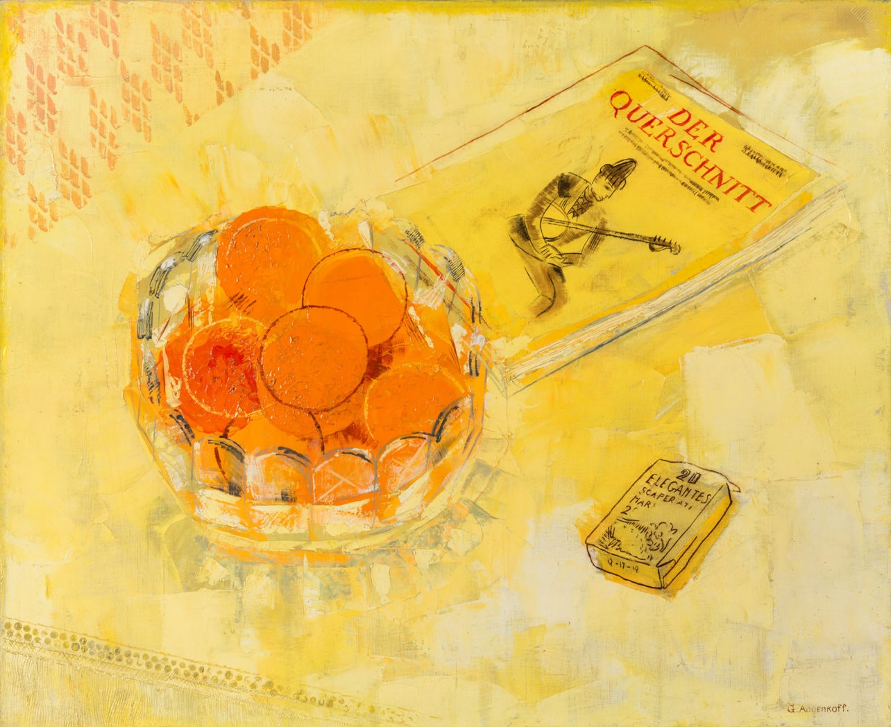 Ю. П. Анненков. Натюрморт с апельсинами. Холст масло. Галерея “Наши художники”.
