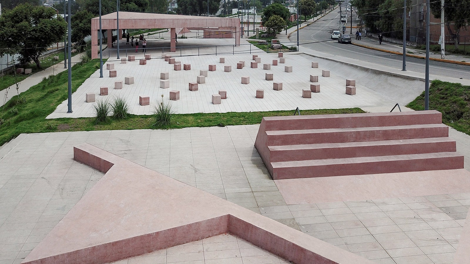 Общественные пространства в спальных районах Мексики