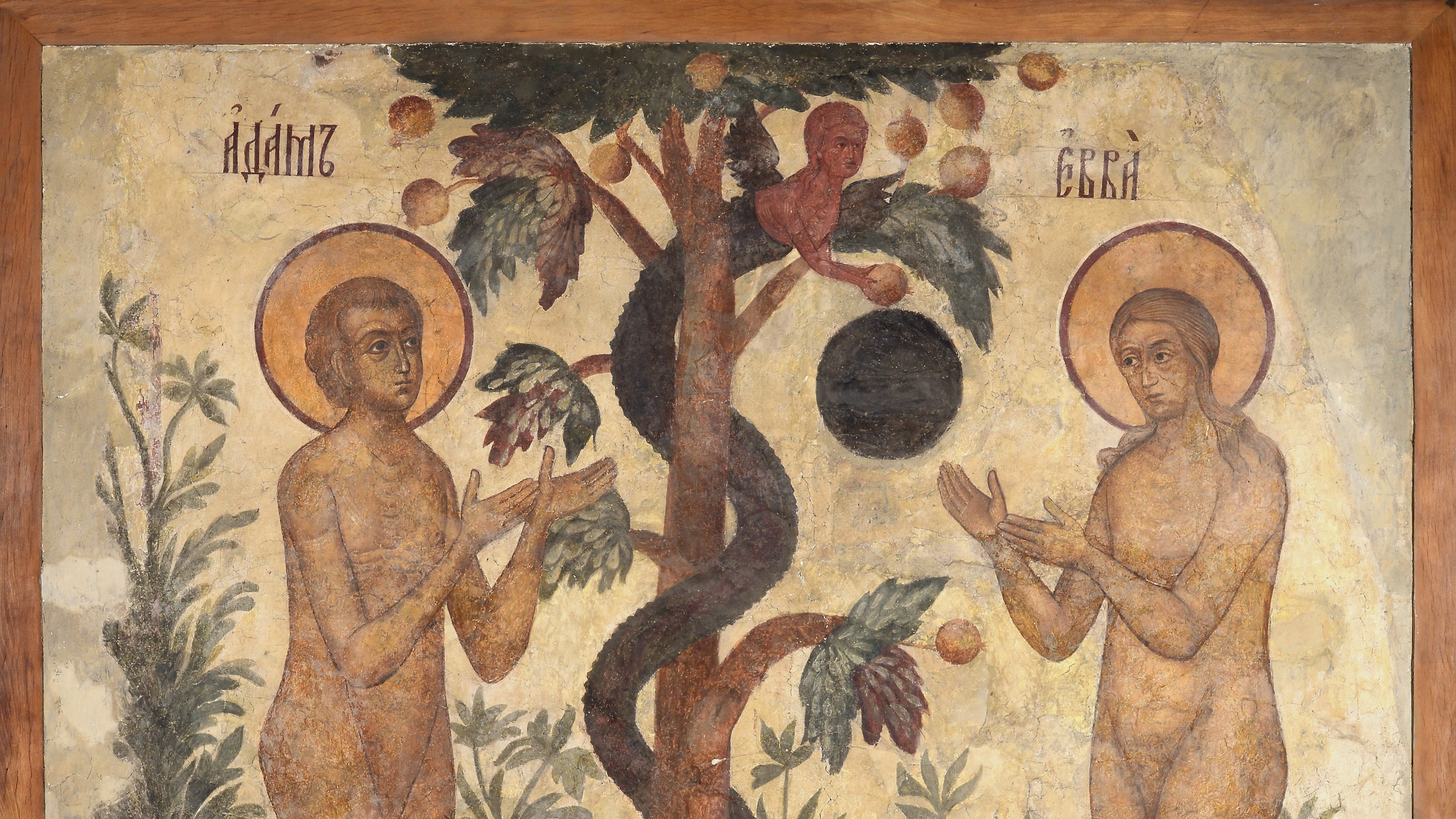 Фрески затопленного Троицкого Макарьева монастыря в Музее архитектуры