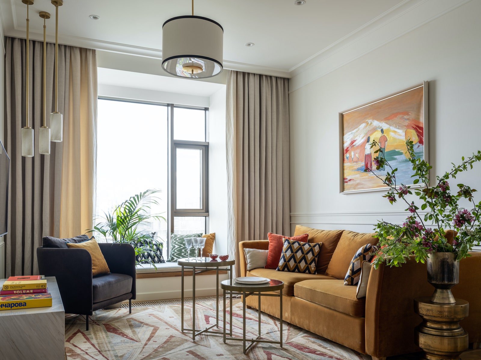 Квартира с яркими акцентами в Москве, 86 м²