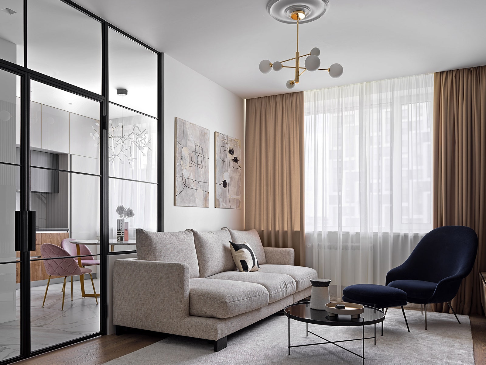 Квартира для молодой пары, 75 м²