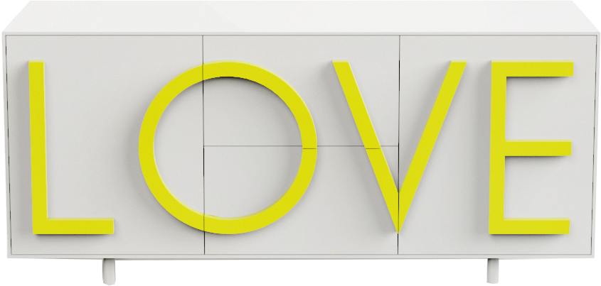 ADLovesSalone шкаф Love по дизайну Фабио Новембре