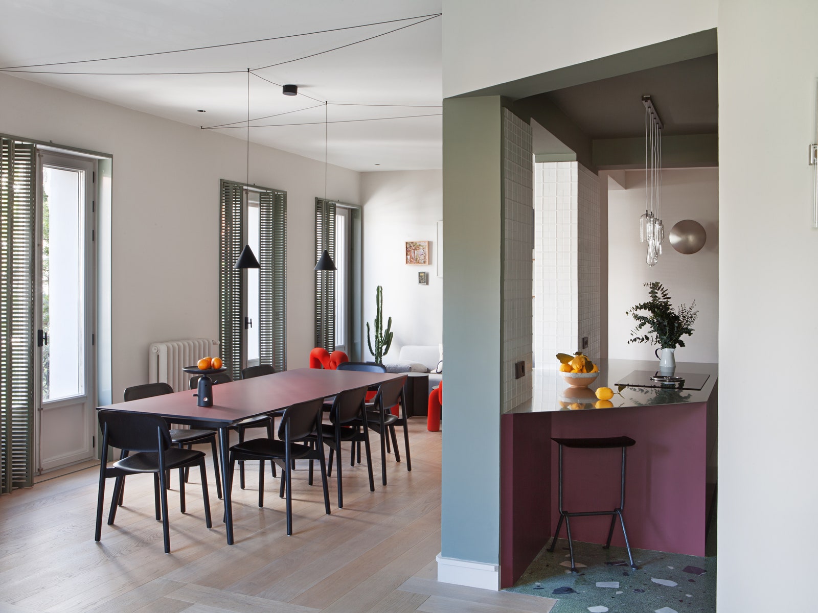 Многоцветная квартира в Мадриде, 150 м²
