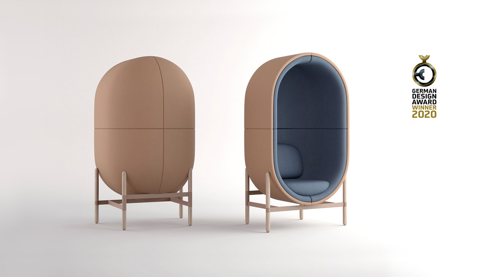 Звукопоглощающее капсульное кресло по дизайну Катерины Соколовой