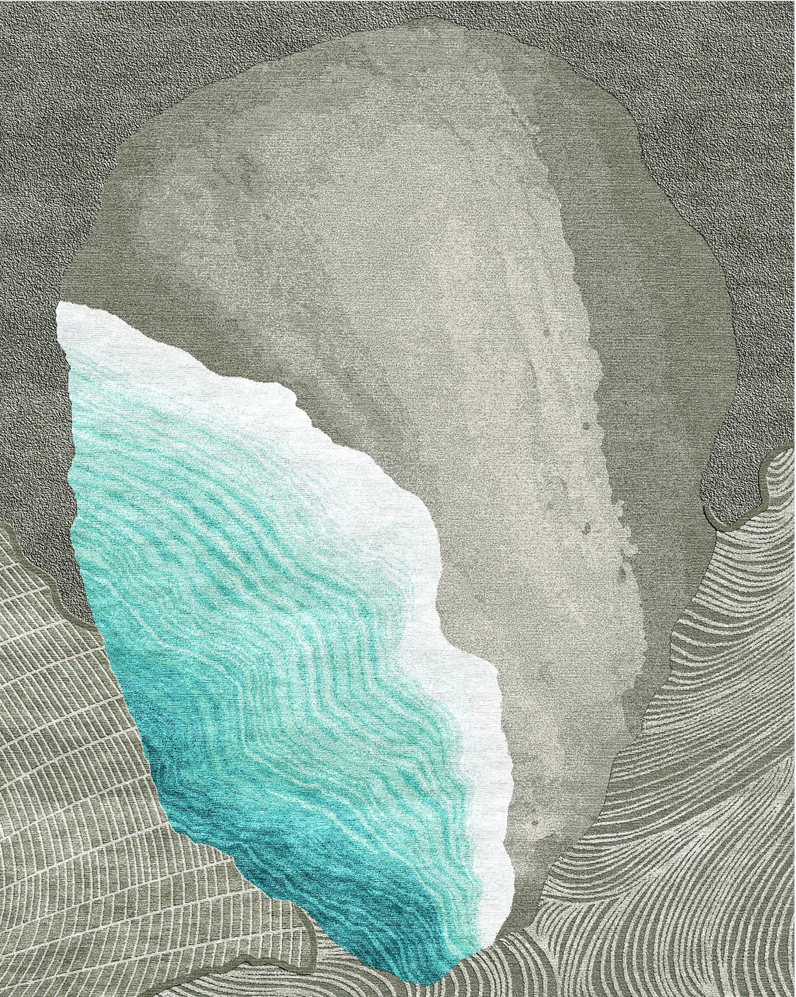 У мексиканки Карлы Селорио ковер Tulum Wave стал одой родной природе с ее пляжами подземными морями горами и вулканами.