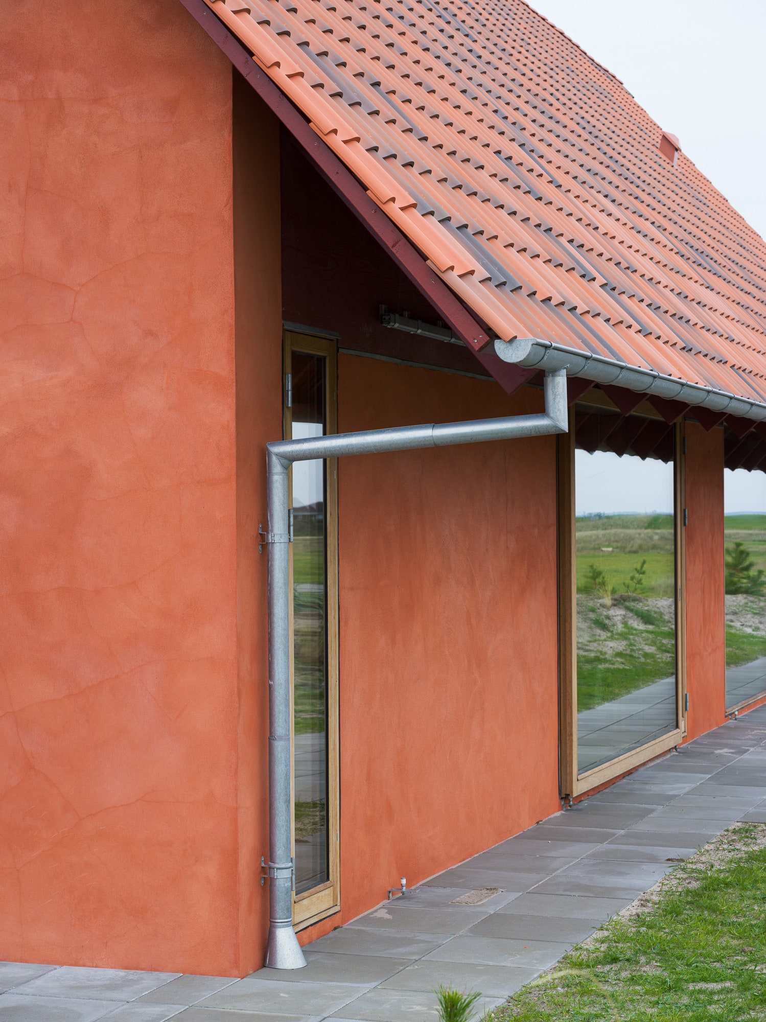 Терракотовый дом на датском острове Фанё