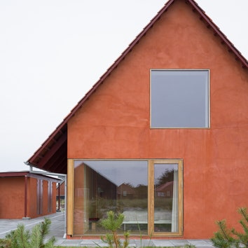 Терракотовый дом на датском острове Фанё