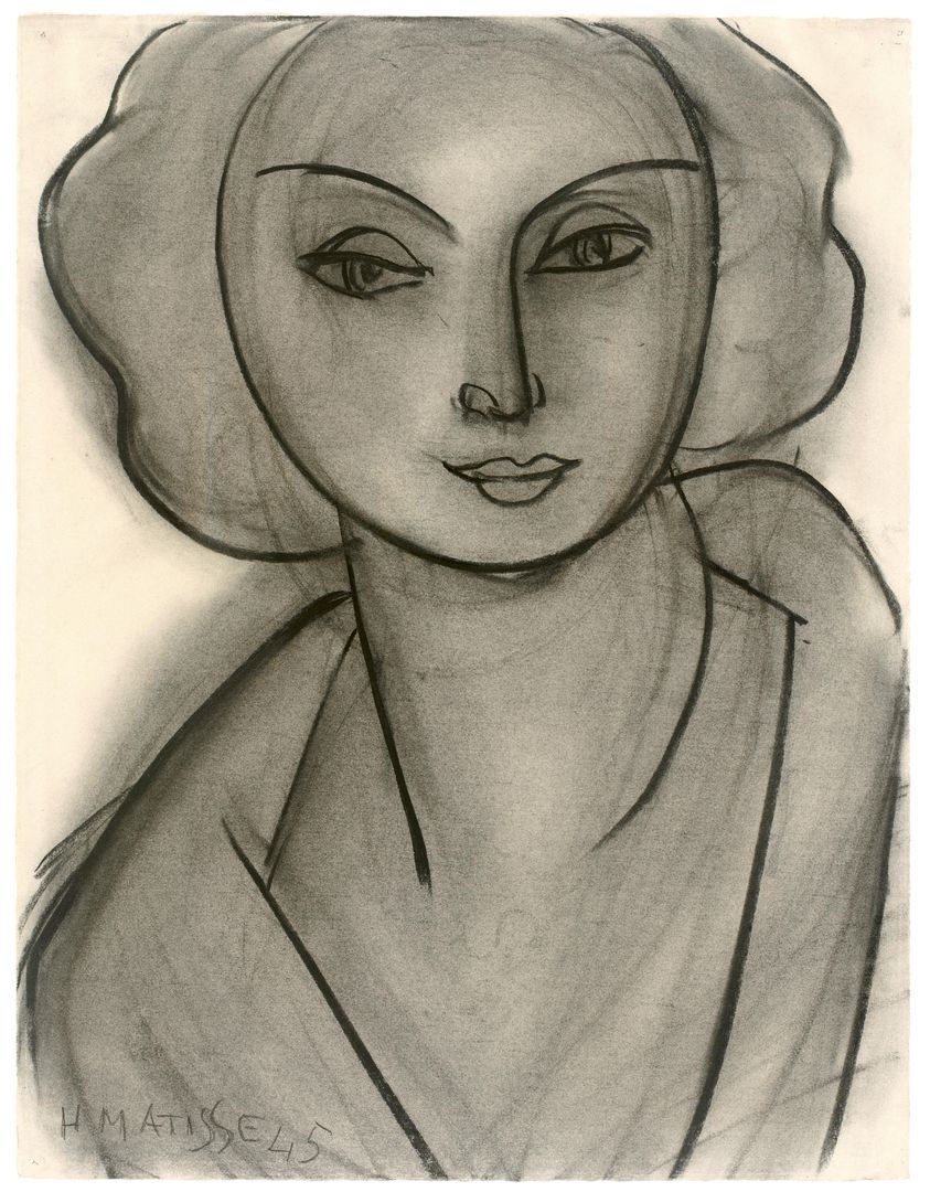Анри Матисс . Женский портрет . 1945.