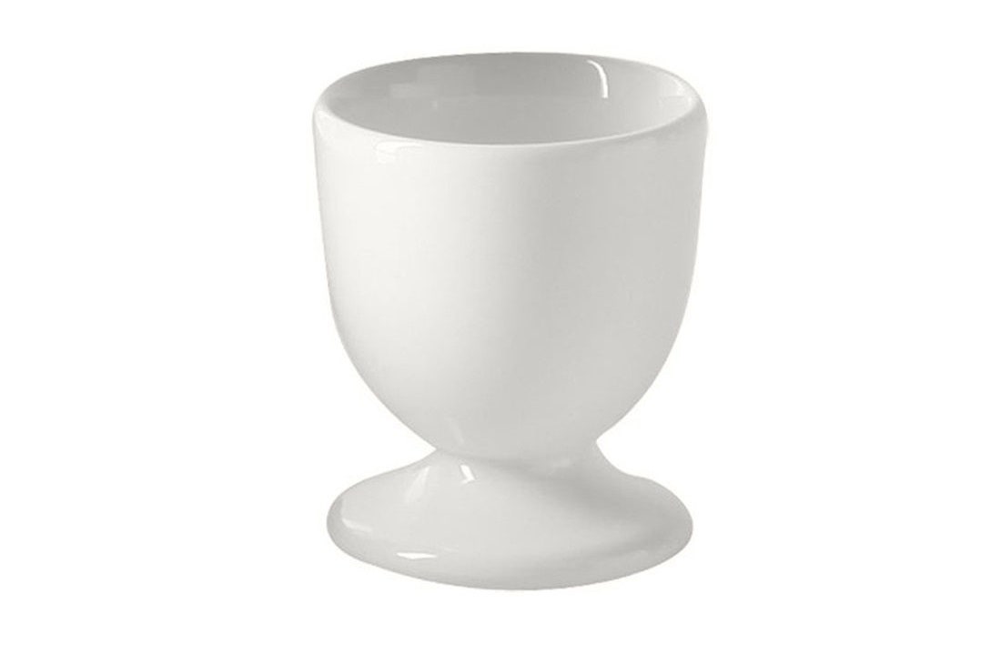 Фарфоровая чашка для яйца “Белый декор” “Дом фарфора”.