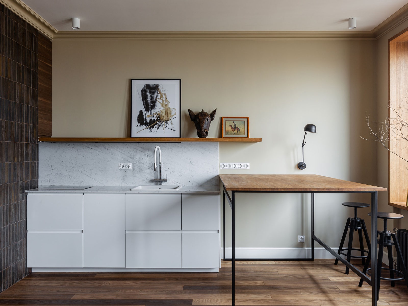 Квартира в нейтральных оттенках, 58 м²