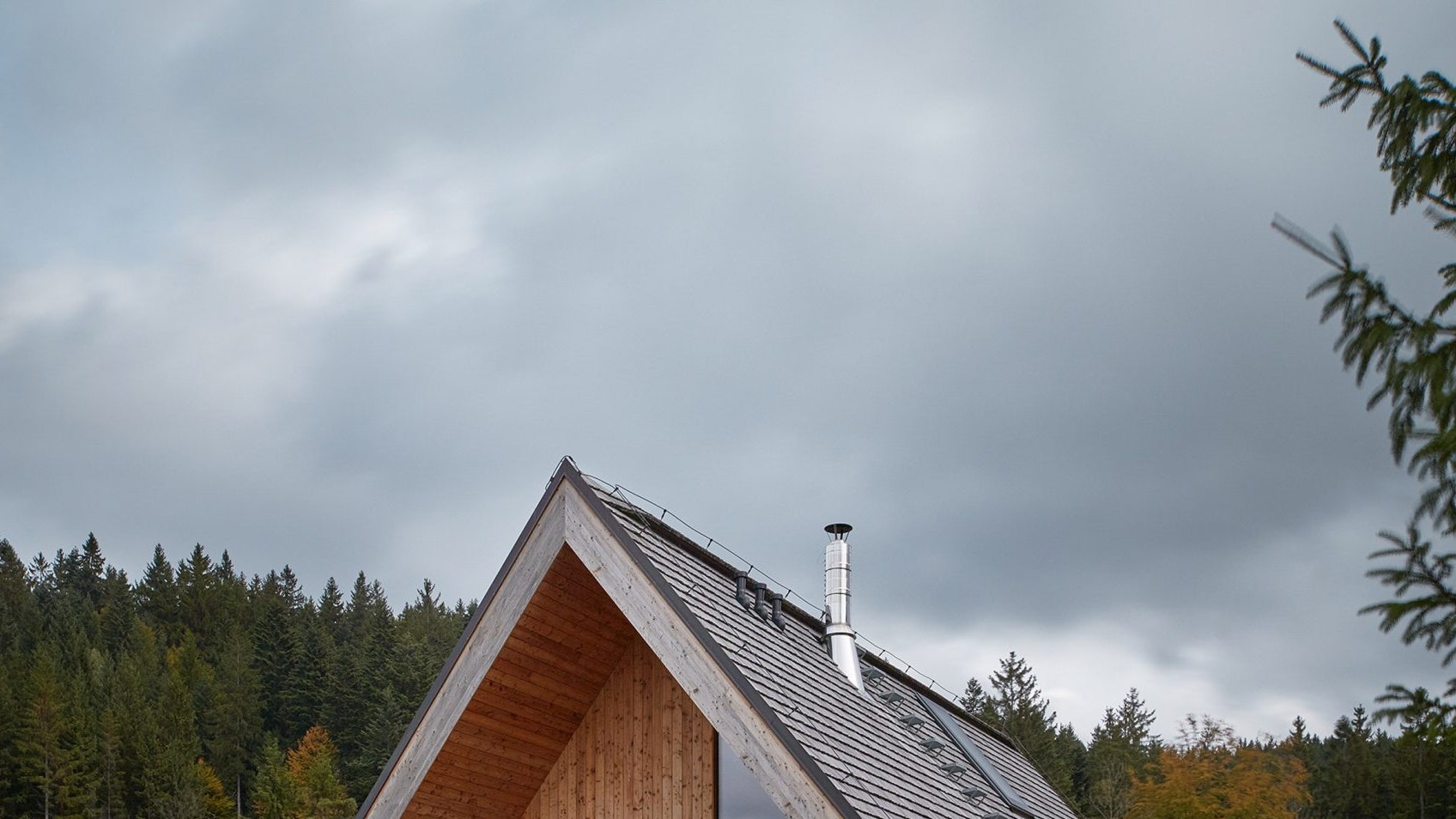 Дом из дерева и бетона в Чехии