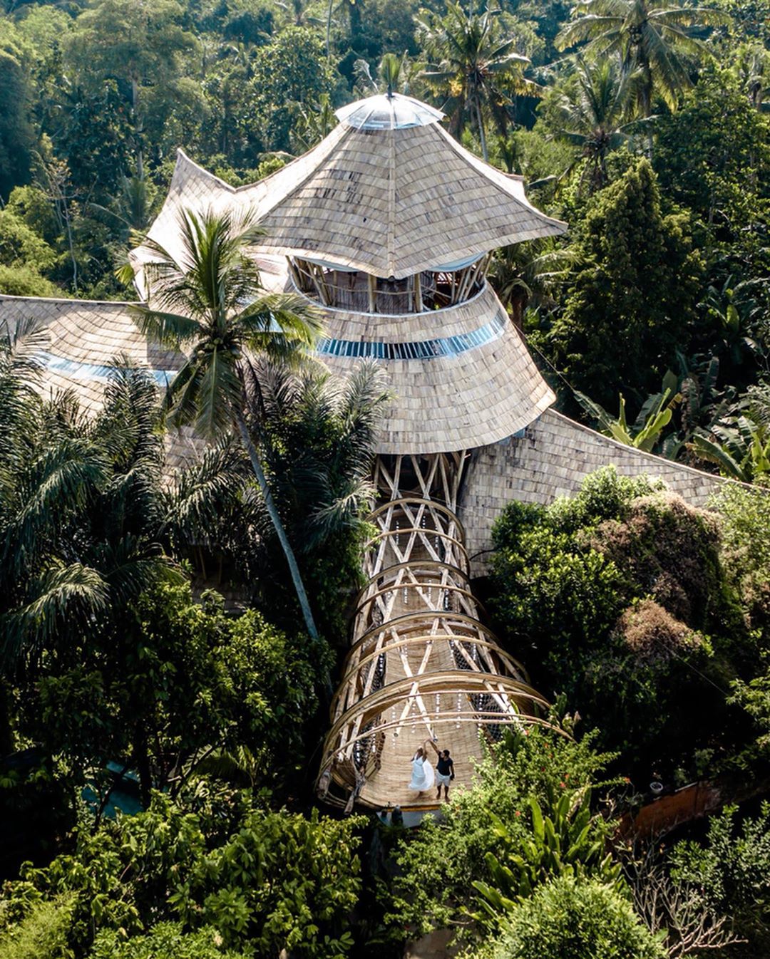 отпускпообмену самая высокая вилла из бамбука на Бали