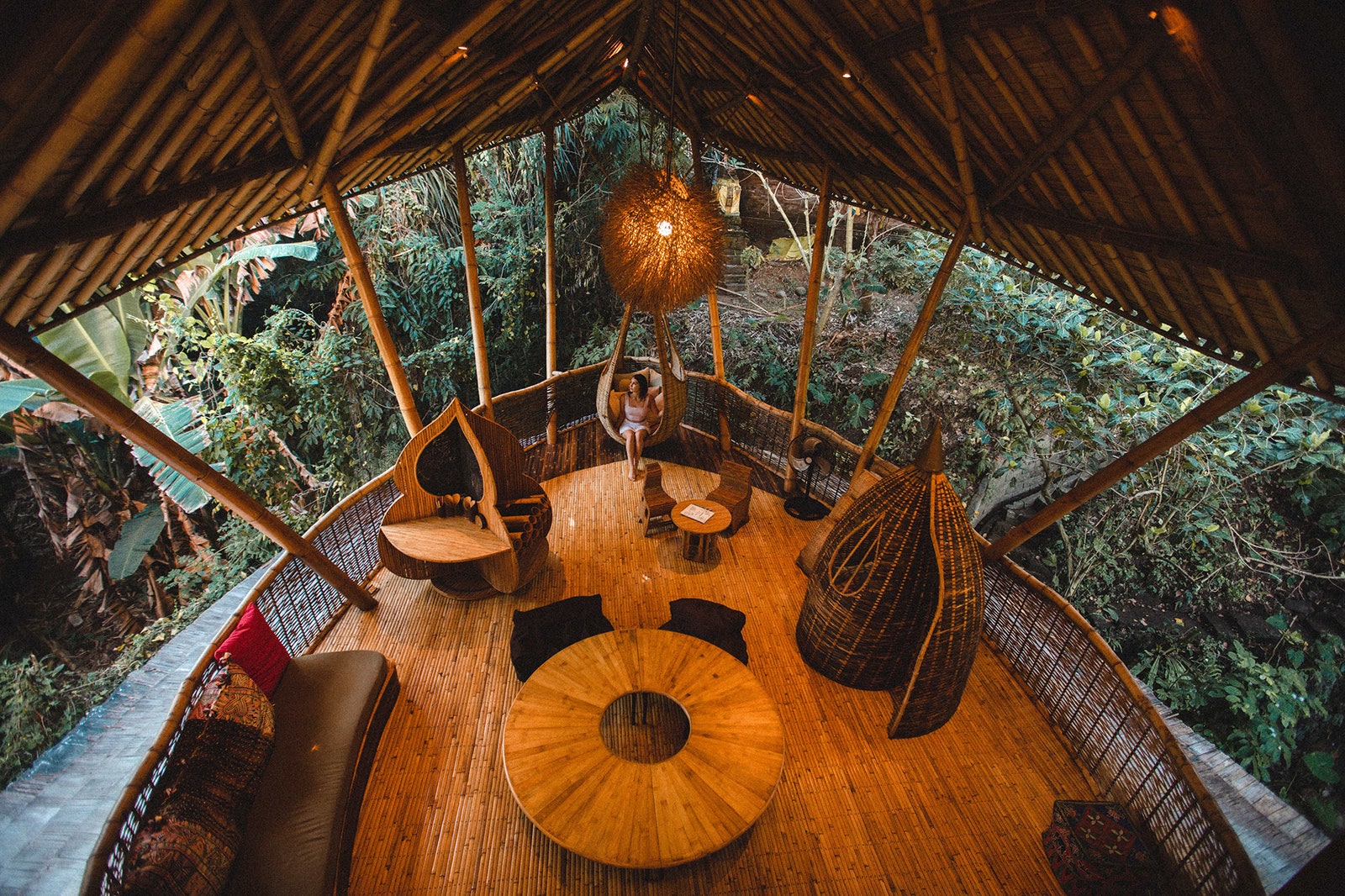 отпускпообмену самая высокая вилла из бамбука на Бали