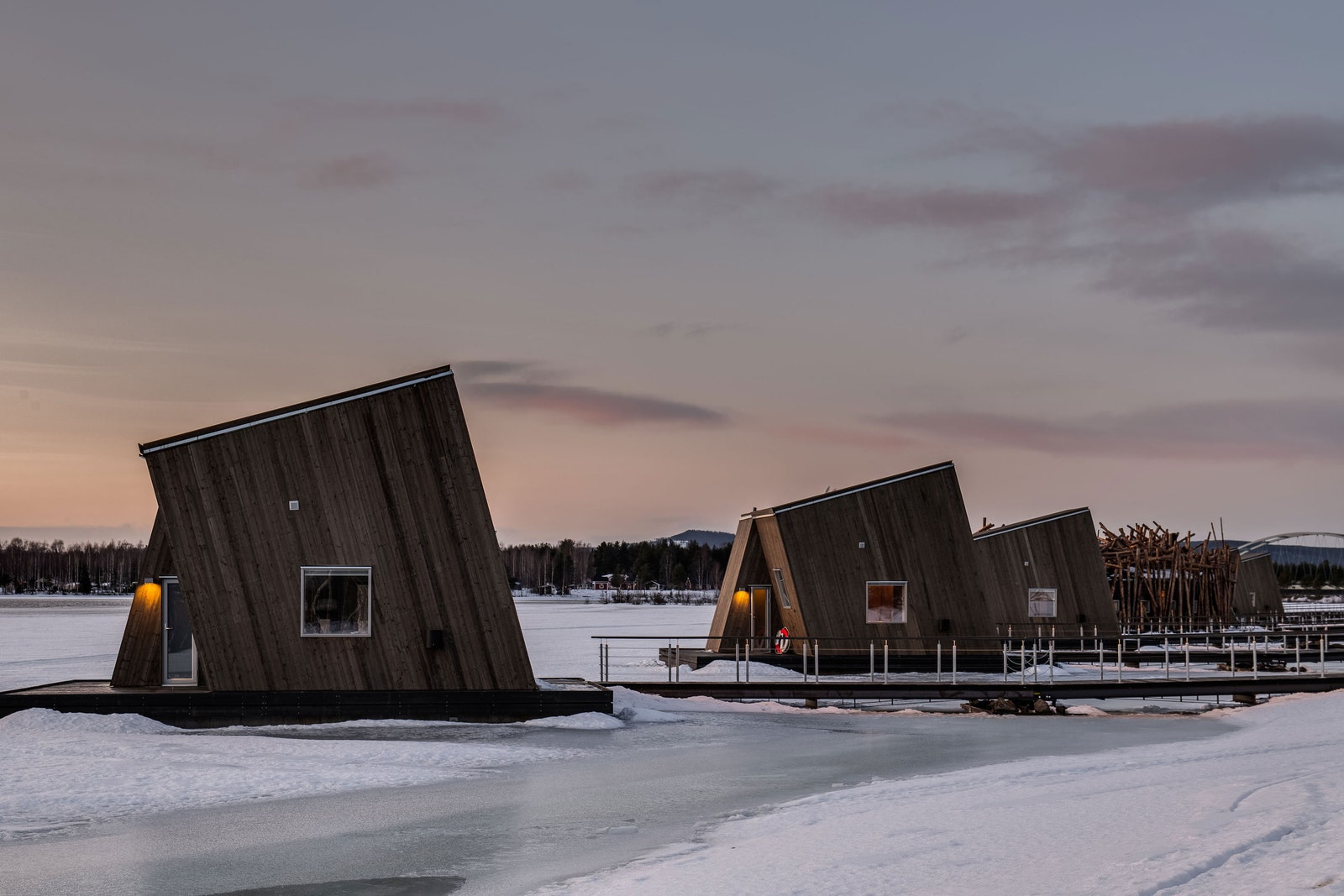 Arctic Bath плавучий отель в Швеции