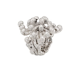 Кольцо белое золото бриллианты Dior.