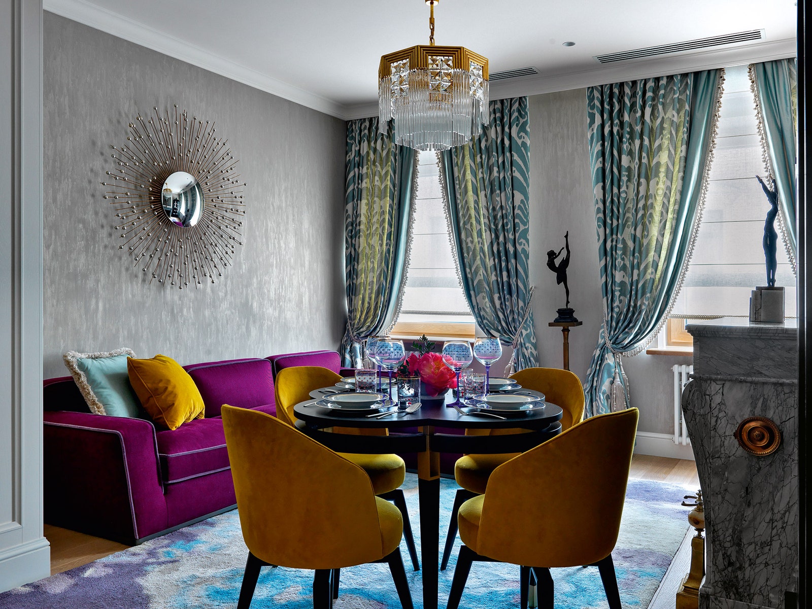 Женственная квартира в Москве, 76 м²