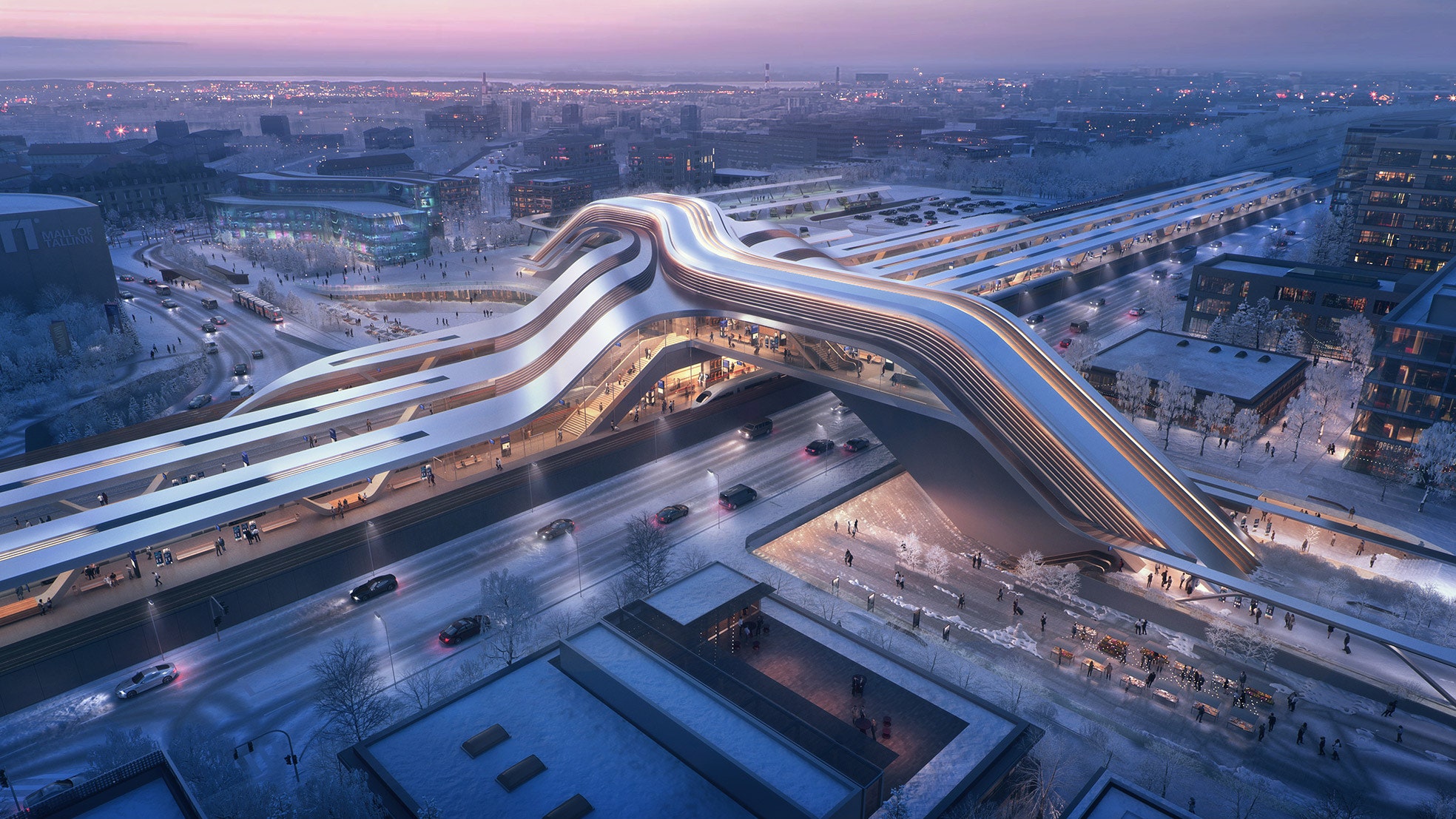 Бюро Zaha Hadid Architects построит в Таллине железнодорожную станцию