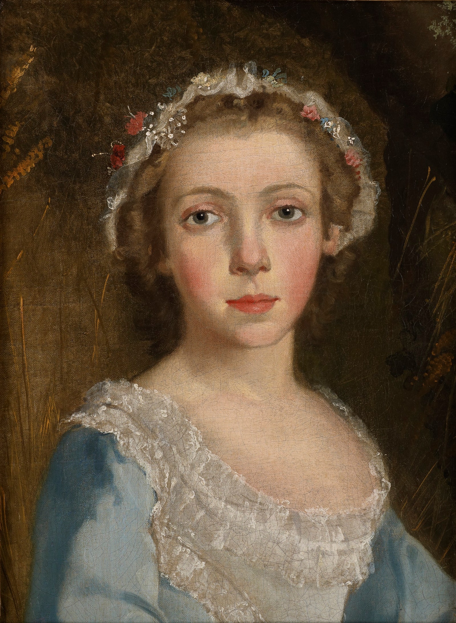 Томас Гейнсборо. Портрет девочки фрагмент. Ок. 1744. Доммузей Гейнсборо Садбери Саффолк.