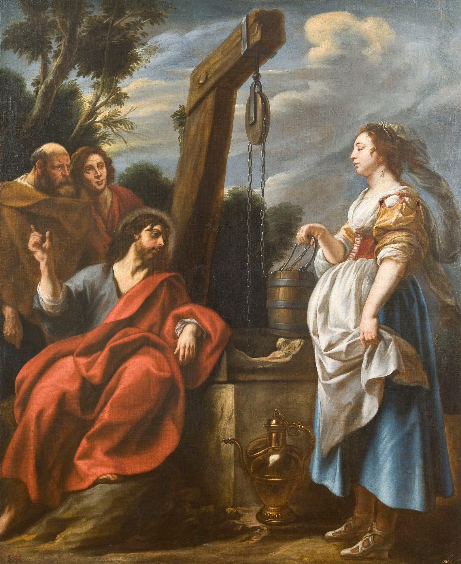 Якоб Йорданс. Христос и самаритянка. Около 1650. Холст масло. Нижегородский государственный художественный музей.